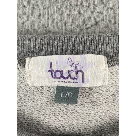 Denver Broncos Sweater Womens Large Gray Raglan Long Sleeve Football NFL Touch - Picture 7 of 10